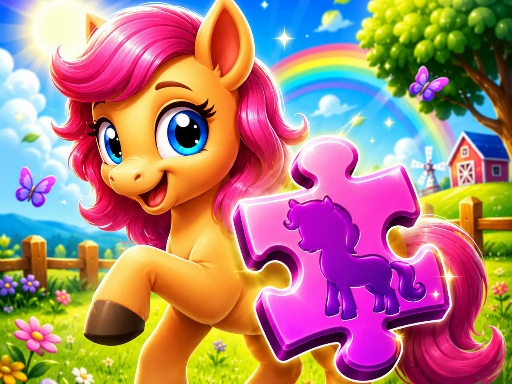 Cute Pony Puzzle Quest gameplay