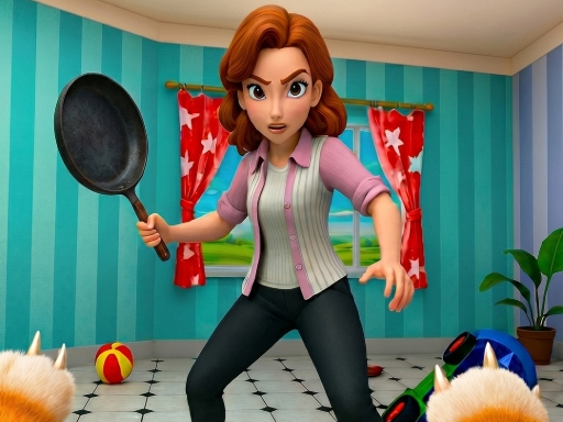 Bad Cat Prankster Moms Return gameplay