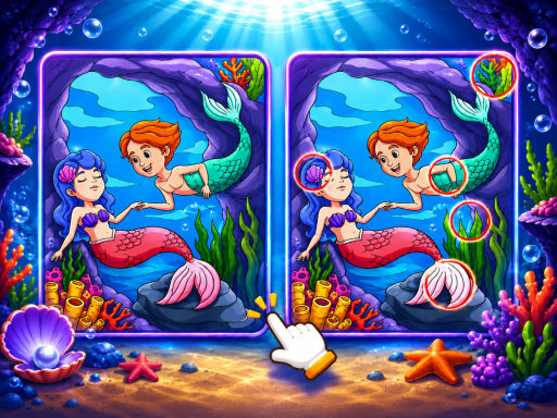 Spot The Difference Mystic Mermaids gameplay