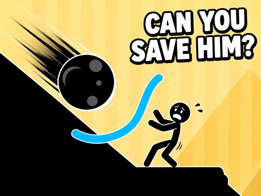 Draw Line Stickman gameplay