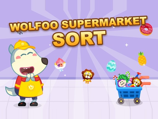 Wolfoo Supermarket Sort gameplay