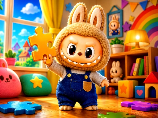 Labubu Jigsaw Puzzle Time gameplay