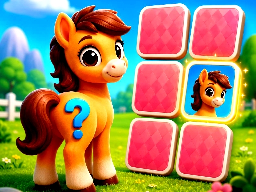 Cute Pony Memory Quest gameplay