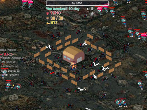 Terrifying Zombies: Tower Defense 1 Game gameplay