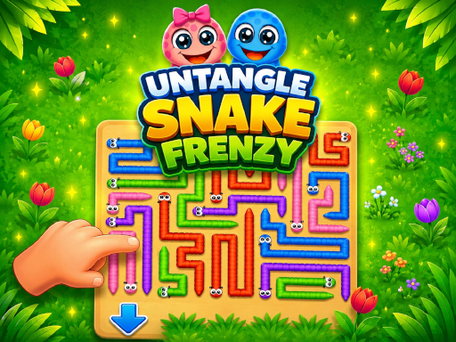 Untangle Snake Frenzy gameplay