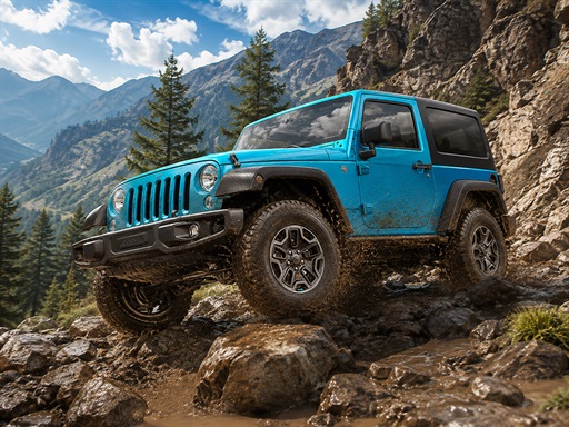 Offroad Mountain Jeep Challenge gameplay
