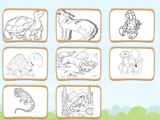 Desert Animals Coloring Book thumbnail