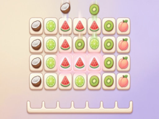 Tiles: Collect 3 fruits gameplay
