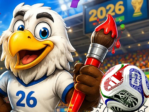World Cup 2026 Coloring gameplay