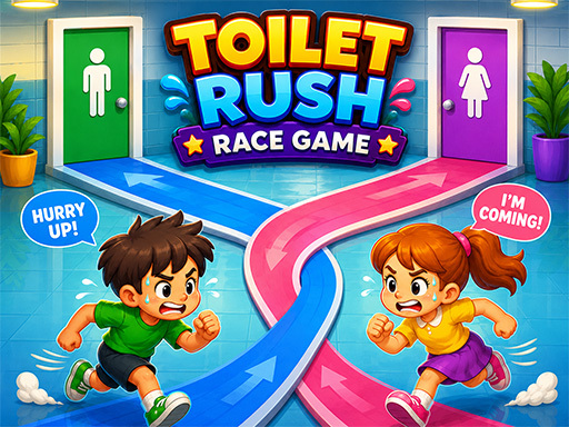 Toilet Rush Race Game gameplay