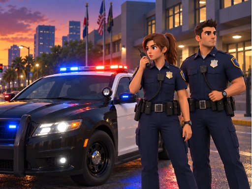 Police Car Chase Prison Escape Game gameplay