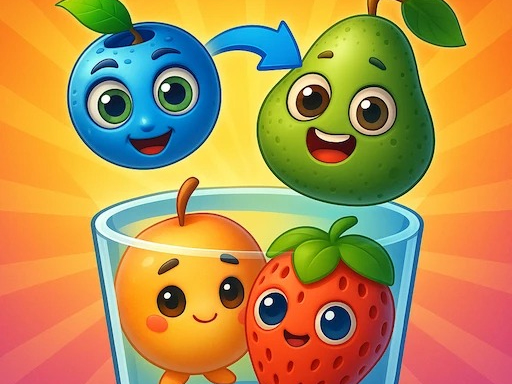 Drop Merge Fruit Characters gameplay