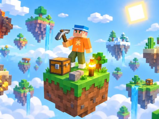 Blockland Oneblock Skyblock gameplay