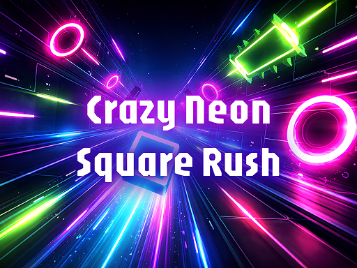 Crazy Neon Square Rush cover