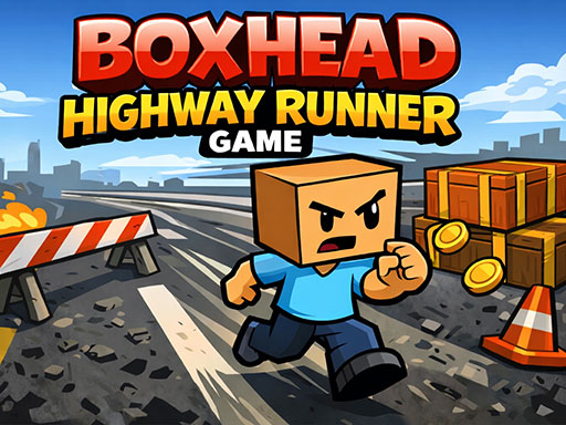 Boxhead Highway Runner Game gameplay