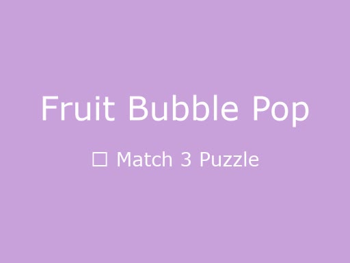 Fruit Bubble Pop gameplay