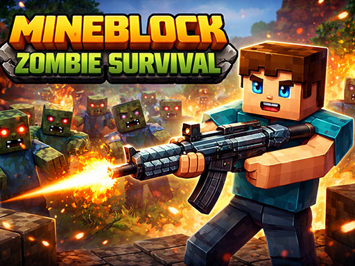Mineblock Zombie Survival gameplay