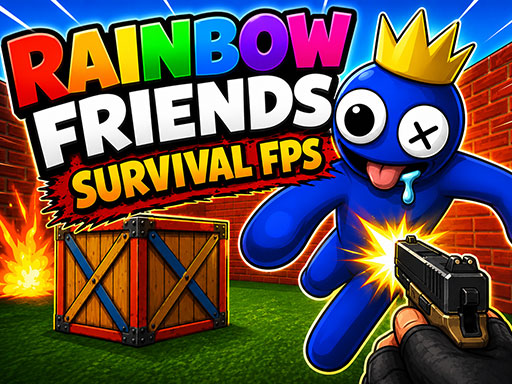 Rainbow Friends Survival FPS gameplay