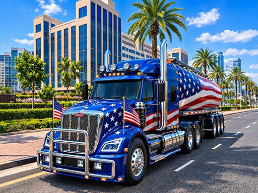 American Truck Driver Game gameplay