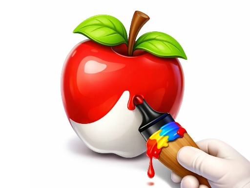 Easy Apple Coloring Book gameplay