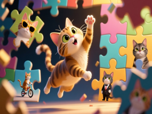 Funny Puzzle: Cats gameplay