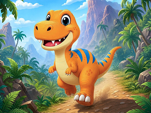 Dino Run Game gameplay