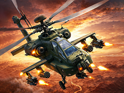 Gunship Strike Helicopter Game gameplay