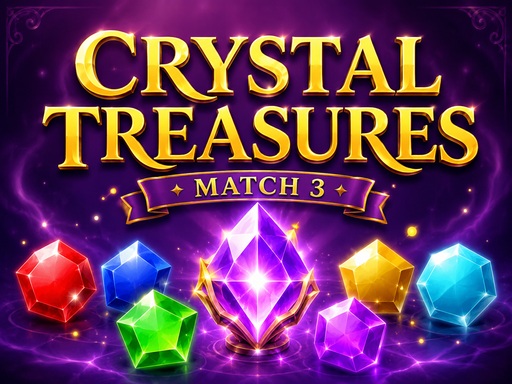 Crystal Treasures: Match 3 gameplay