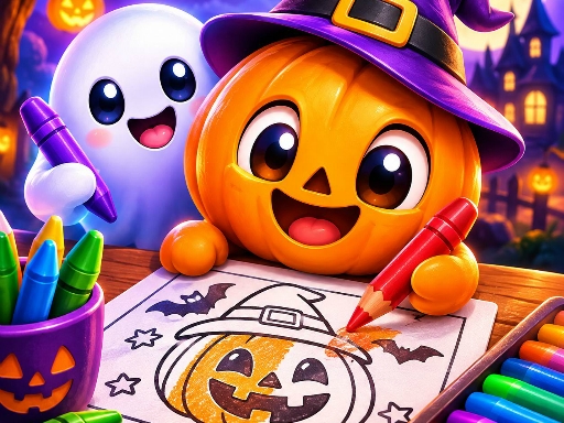 Easy Halloween Coloring Quest gameplay