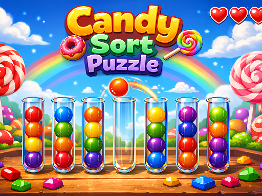 Candy Merge Sort gameplay