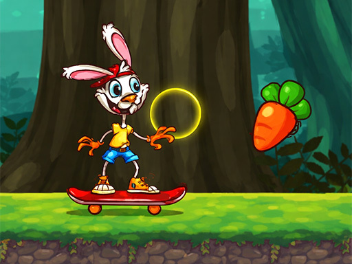Rabbit Skater Game gameplay