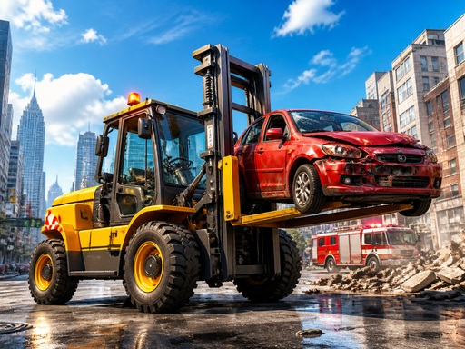 City Rescue Forklift Simulator gameplay