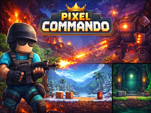 Pixel Commando gameplay